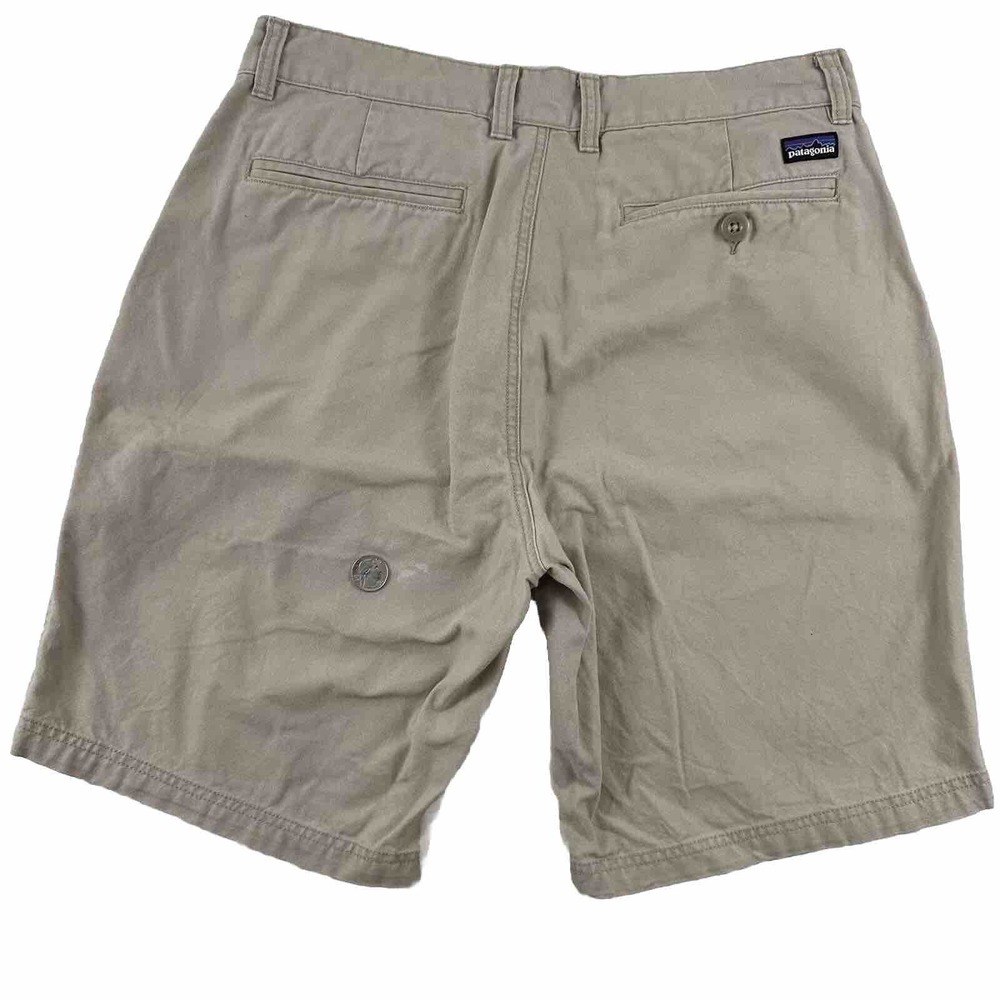 VTG Patagonia Four Canyon Shorts Men Actual 32 Beige Khaki Organic Cotton Canvas
